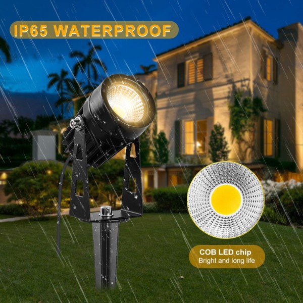 4 in 1 garden light, 4 * 3W LED garden spotlight with plug, garden lighting outdoor lamp