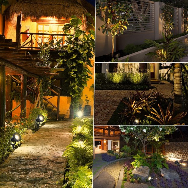 GU10 LED garden spotlight with ground spike, 5W LED garden light